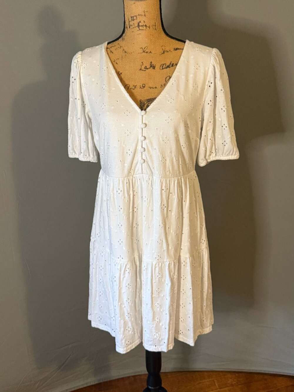 Loft Cotton Eyelet Dress
